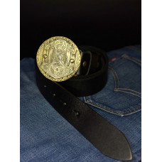 Ремень с пряжкой Молот Тора латунь bb38