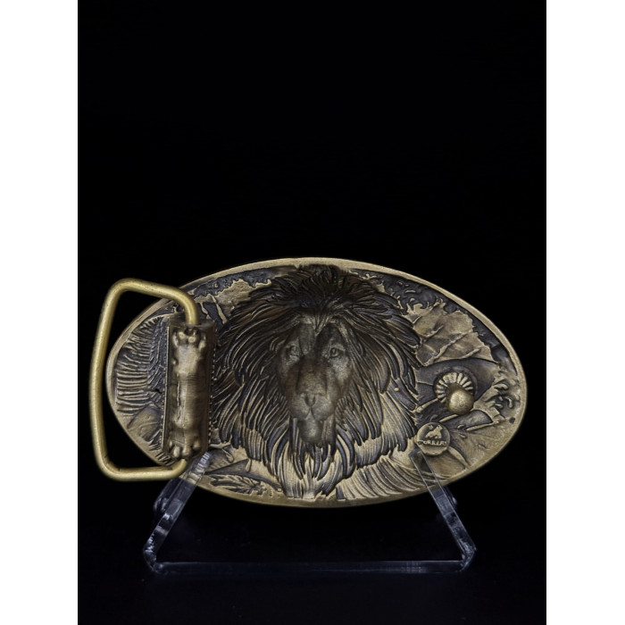 Пряжка ЛЕВ на мужской ремень Gorillas Accessories bb4