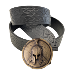 Ремень (тиснение) с пряжкой Легионер латунь bb60