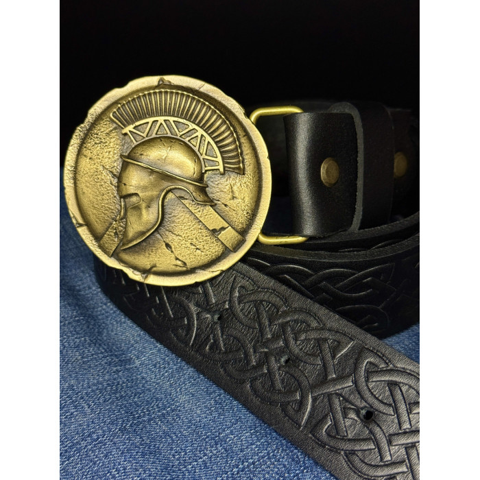 Ремень (тиснение) с пряжкой Центурион латунь bb62