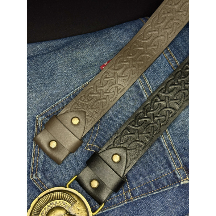 Ремень (тиснение) с пряжкой Центурион латунь bb62