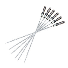 Шампуры с деревянной ручкой 6 шт. ШАР 40 см Gorillas BBQ SKK83