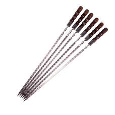 Шампур с деревянной ручкой 6 шт. БАМБУК 40см Gorillas BBQ SKK84