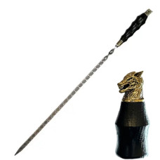 Шампур с деревянной ручкой Волк 1 шт. Gorillas BBQ SKK59