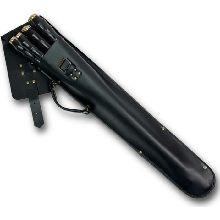 Кожаный чехол (колчан) для шампуров ручной работы FR50 Gorillas BBQ