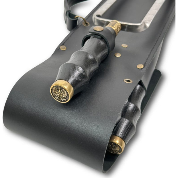 Кожаный чехол (колчан) для шампуров ручной работы FR50 Gorillas BBQ