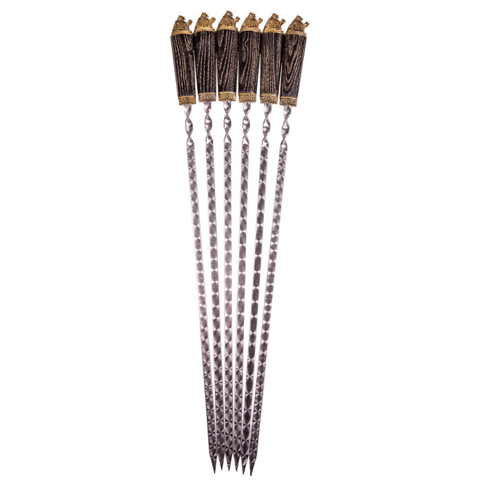 Шампур ХОЗЯИН ТАЙГИ 1 шт. с художественным литьем Gorillas BBQ SKK18