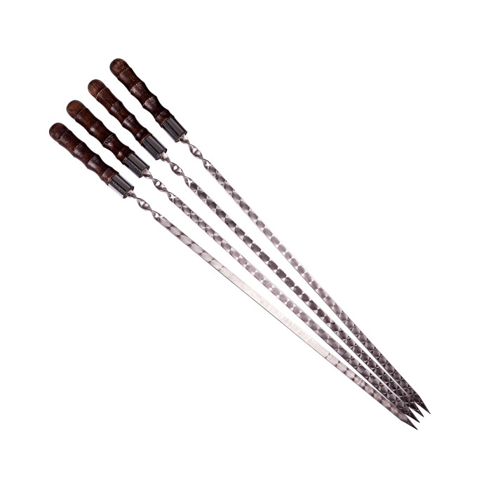 Шампур с деревянной ручкой 1 шт. БАМБУК 40см Gorillas BBQ SKK3