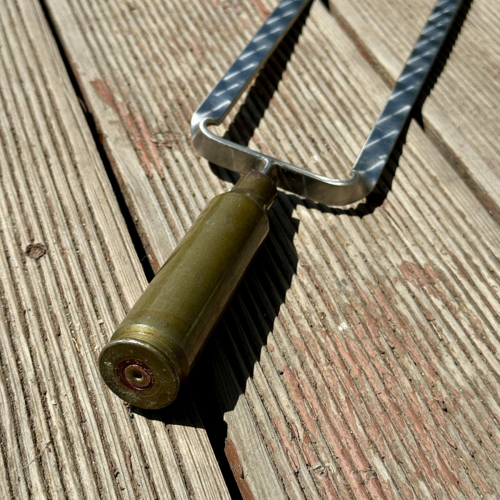 Двойной шампур с гильзой (630х12х3 мм) Gorillas BBQ SKK31