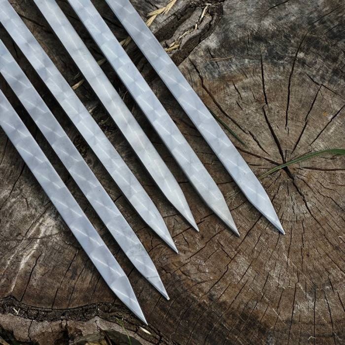 Шампур с ручкой и кольцом 6 шт 45 см Gorillas BBQ SKK91