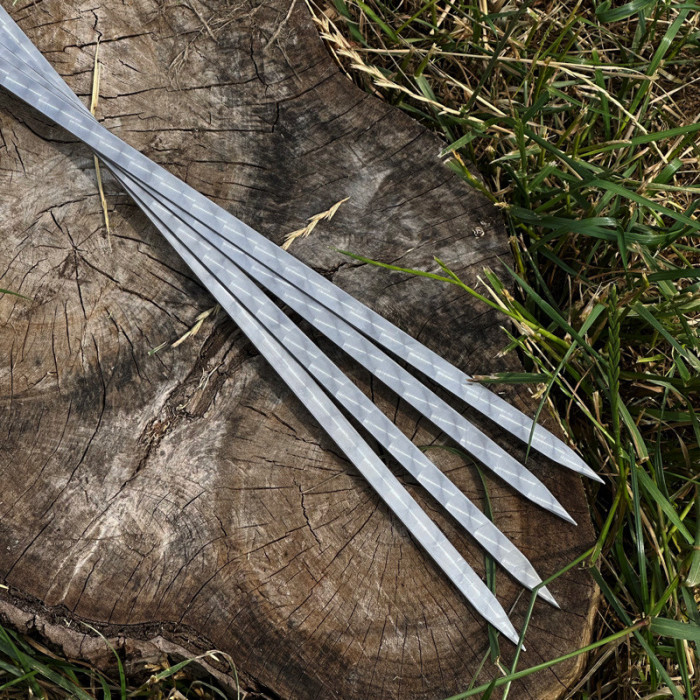 Шампур с ручкой и кольцом 6 шт 45 см Gorillas BBQ SKK91