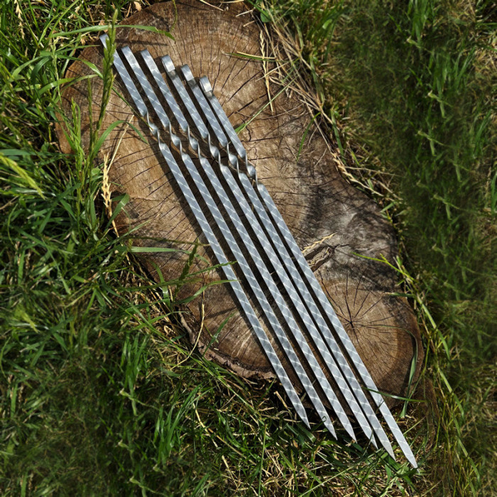 Шампур с ручкой и кольцом 6 шт 45 см Gorillas BBQ SKK91