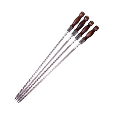 Шампуры с деревянной ручкой 4 шт. КОЛЬЦО 40 см Gorillas BBQ SKK72