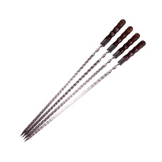 Шампур с деревянной ручкой 4 шт. БАМБУК 40см Gorillas BBQ SKK74