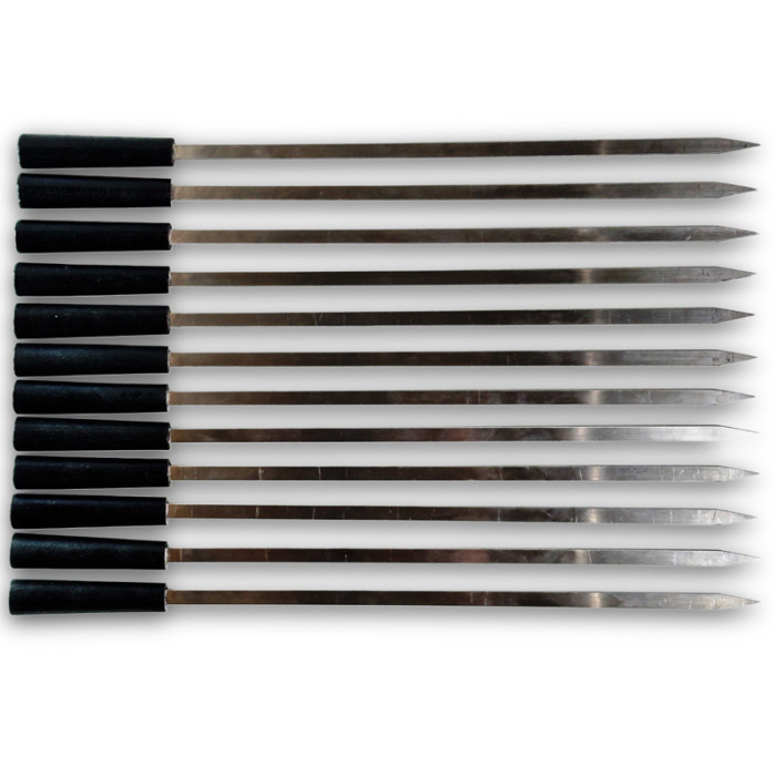 Шампур с деревянной ручкой 6 шт 45 см Gorillas BBQ SKK89