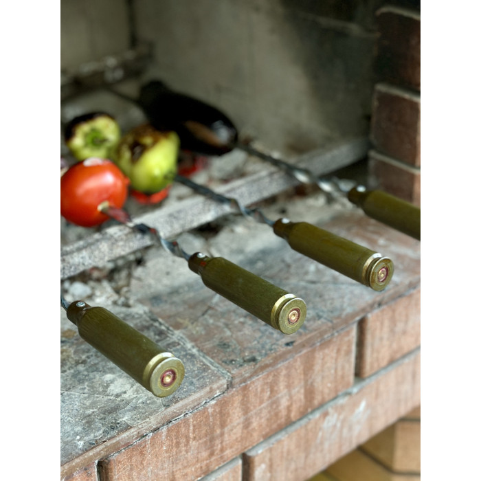 Шампур с гильзой (630х12х3 мм) Gorillas BBQ SKK9