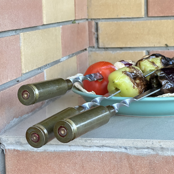 Шампур с гильзой (630х12х3 мм) Gorillas BBQ SKK9