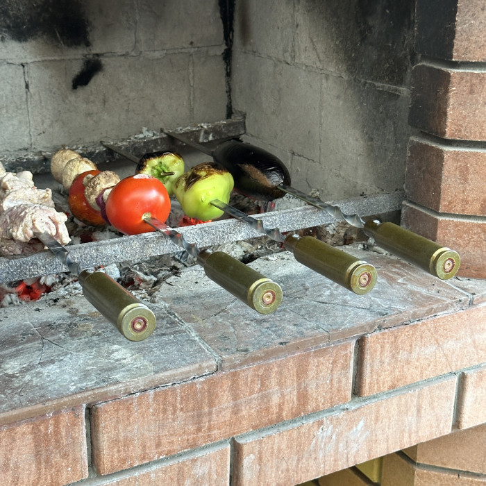 Шампур с гильзой (630х12х3 мм) Gorillas BBQ SKK9