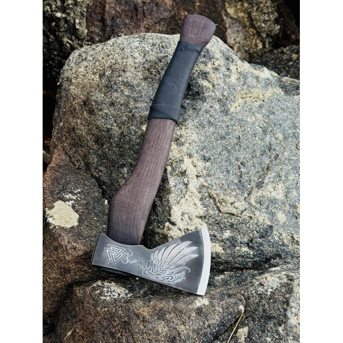 Топор ручной работы Коршун сталь 65г Gorillas BBQ TR49