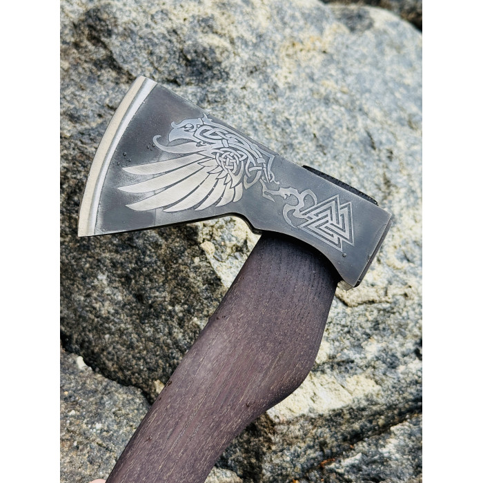 Топор ручной работы Коршун сталь 65г Gorillas BBQ TR49