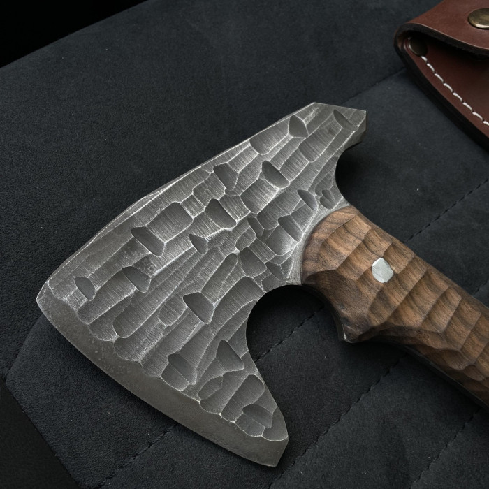 Топорик туристический ручной работы "КАМЕНЬ mini" сталь 65Г Gorillas BBQ TR40