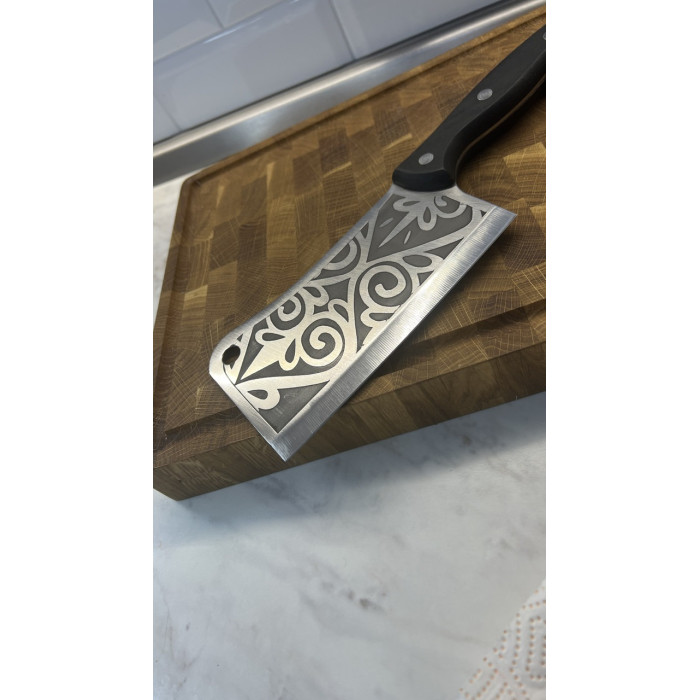 Набор кухонный торцевая разделочная доска с тяпкой Версаль Gorillas BBQ DS33