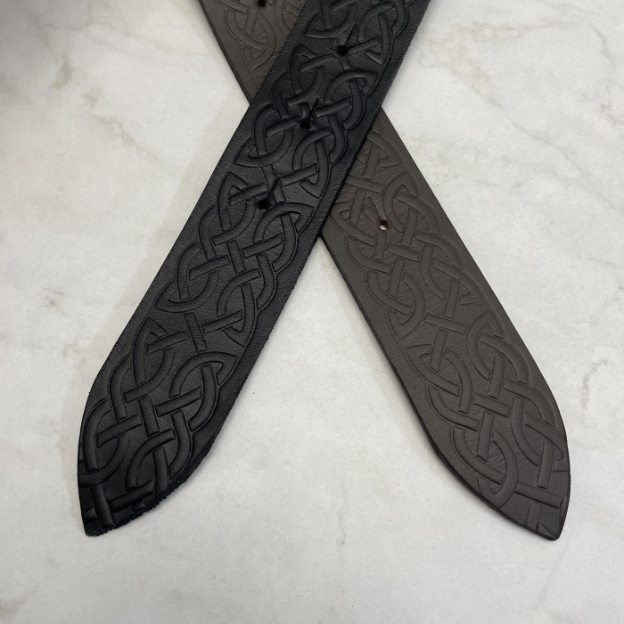 Кожаный пояс с тиснением для мужского ремня (черный) Gorillas Accessories bb79