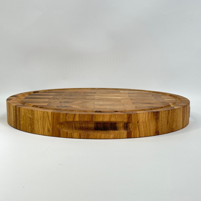 Доска разделочная торцевая деревянная круглая DS5