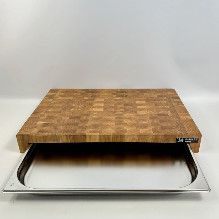 Доска разделочная профессиональная торцевая с гастроемкостью DS8