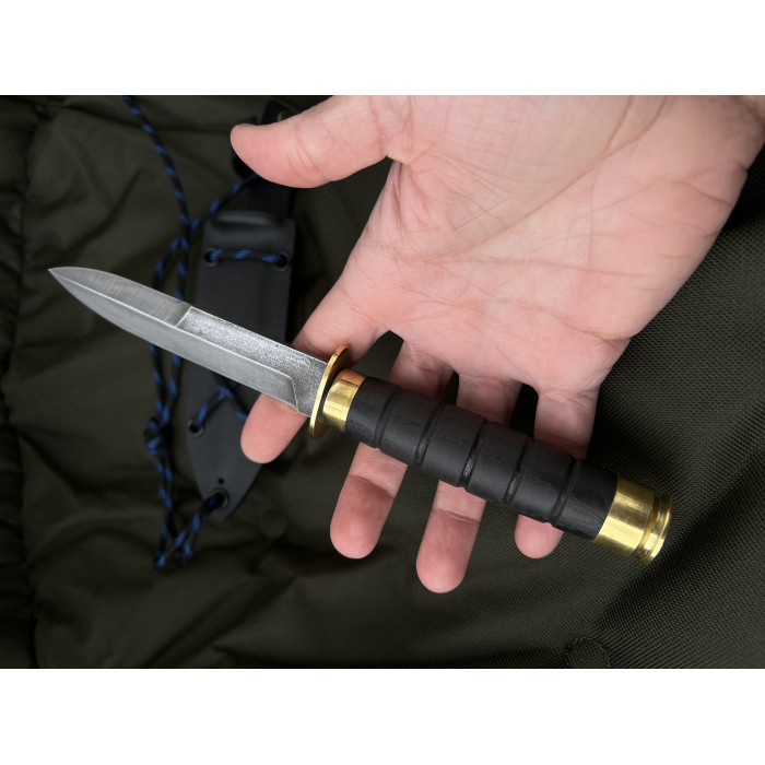 Нож туристический Гильза ручка ясень сталь 50х14мф KN116