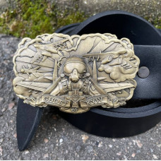 Ремень с пряжкой Призрак Киева латунь bb32