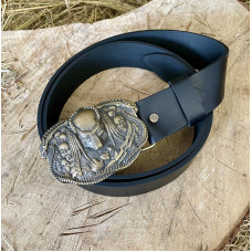 Ремень с пряжкой Хищник латунь bb36