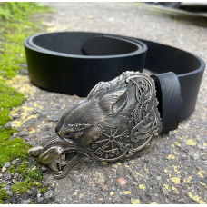 Ремень с пряжкой Фенрир нейзильбер bb47