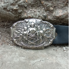 Ремень с пряжкой Вольные Духом нейзильбер bb50