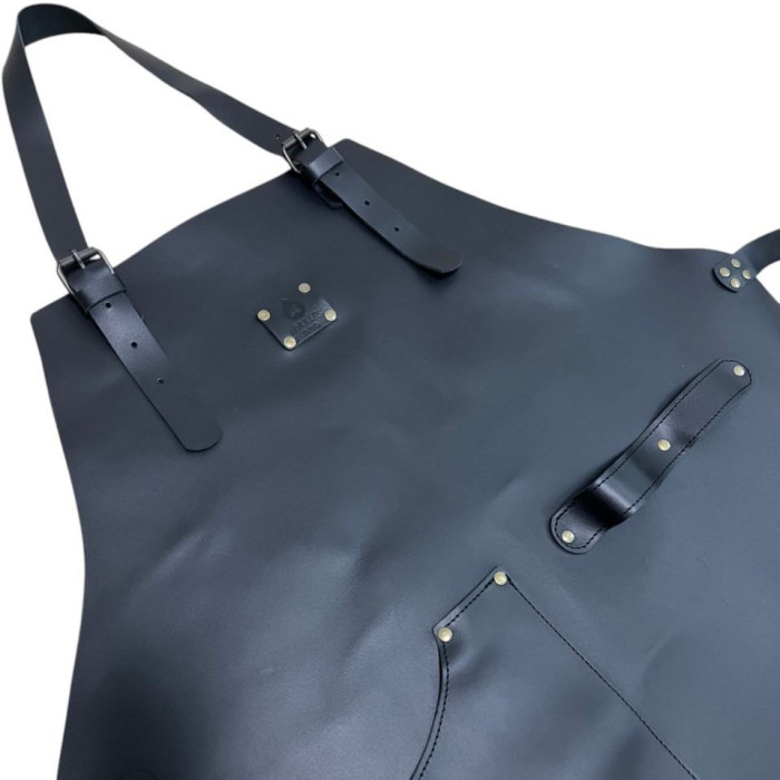 Кожаный фартук Gorillas BBQ (спилок) 1 карман FR19