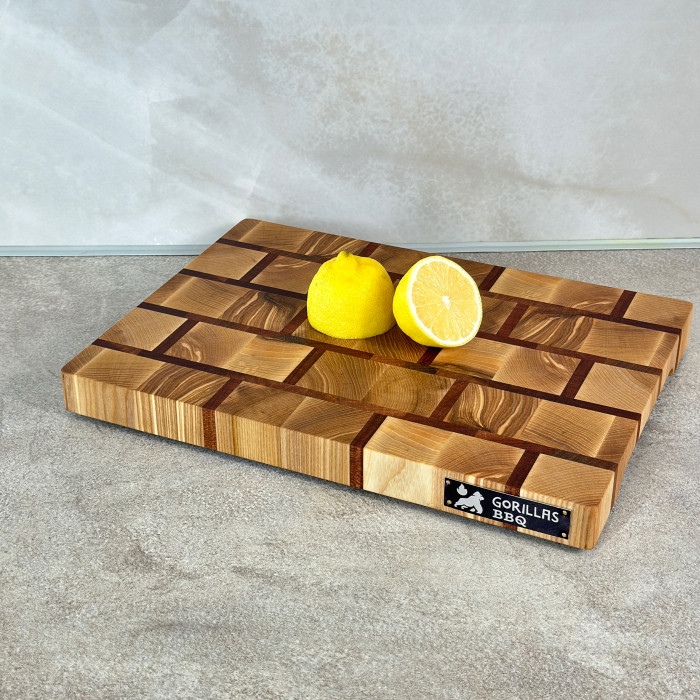 Разделочная деревянная доска торцевая Gorillas BBQ DS25