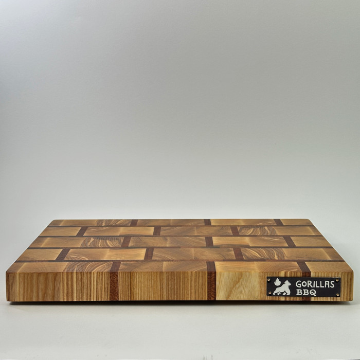 Разделочная деревянная доска торцевая Gorillas BBQ DS25