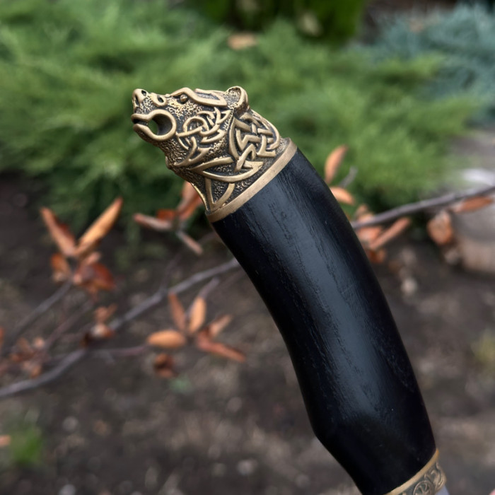 Охотничий подарочный нож ручной работы KN100