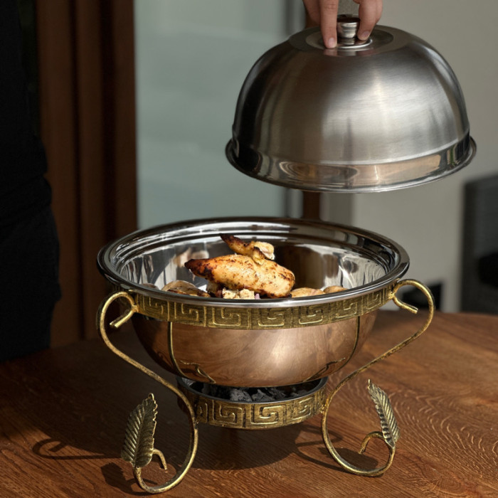 Садж для шашлыка с подогревом SD2 34 см