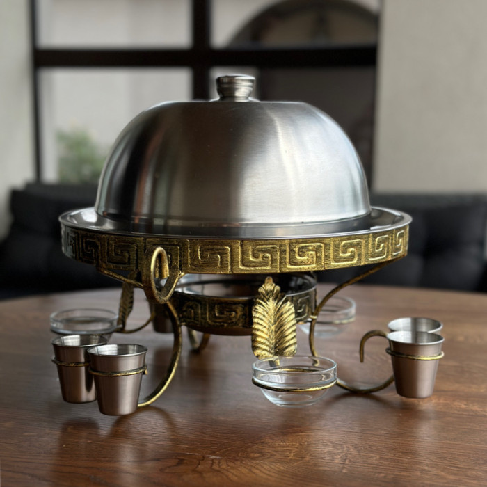 Садж для шашлыка с подогревом Фараон SD4 35 см