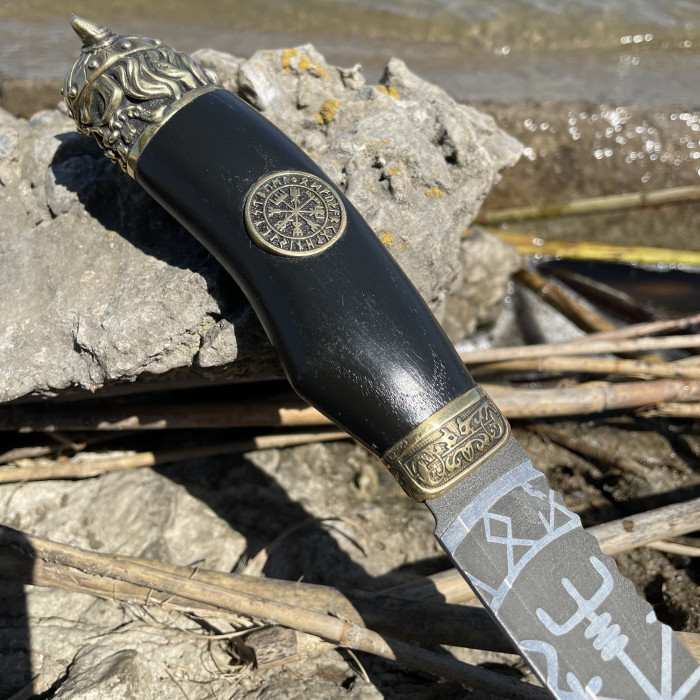 Нож ВИКИНГ 2.0 Gorillas BBQ с травлением KN65