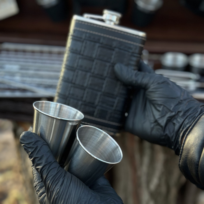 Набор для пикника с шампурами в деревянном кейсе Медведь BS9