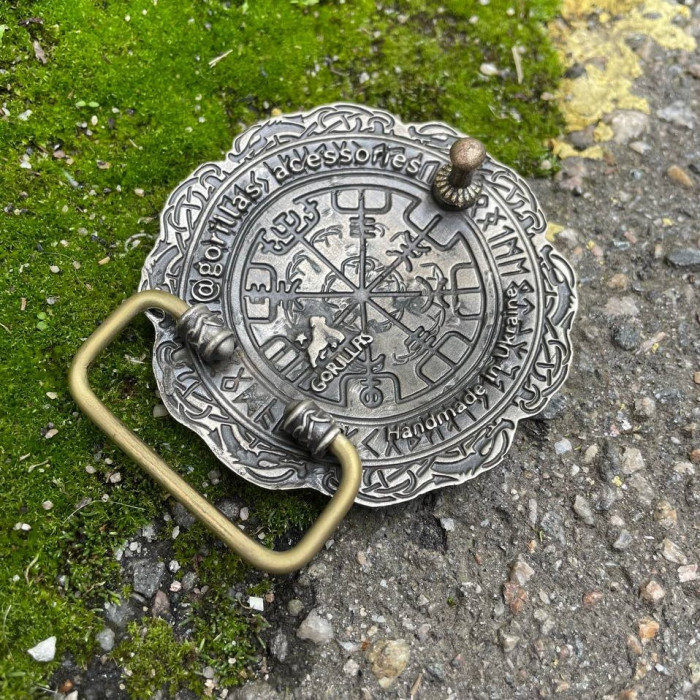 Пряжка Вегвизир на мужской ремень Gorillas Accessories Нейзельбер bb24