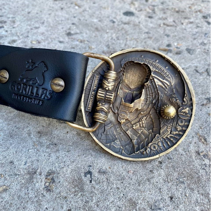 Пряжка ЧУЖОЙ vs ХИЩНИК на мужской ремень Gorillas Accessories bb15