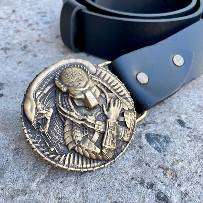 Пряжка ЧУЖОЙ vs ХИЩНИК на мужской ремень Gorillas Accessories bb15