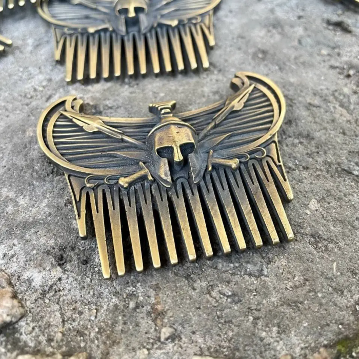 Расческа для бороды из латуни ЛЕГИОНЕР Gorillas Accessories GR3