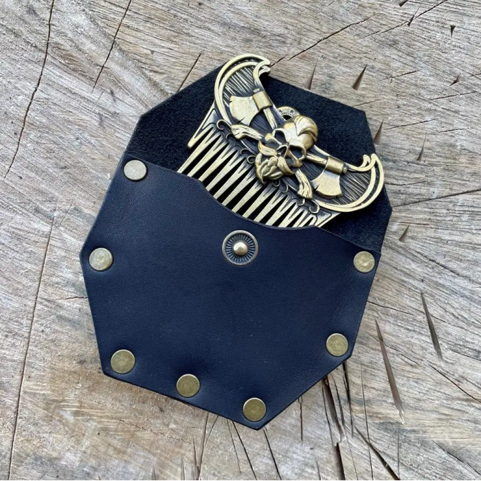 Кожаный чехол на расческу для бороды Gorillas Accessories GR4