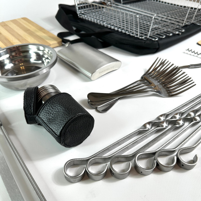 Набор шампуров ПОХОДНЫЙ в брезенте BS44