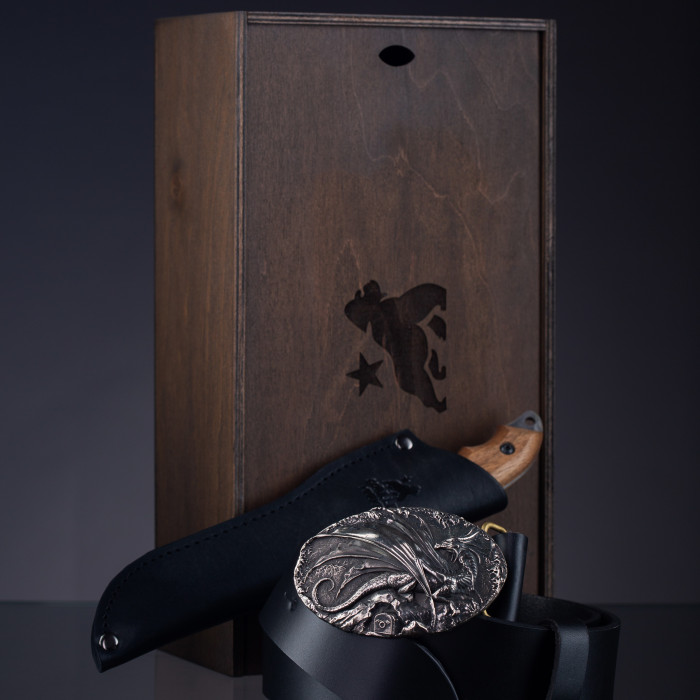 Подарочный набор Дракон для мужчин Gorillas Accessories ручная работа Нейзильбер bb90