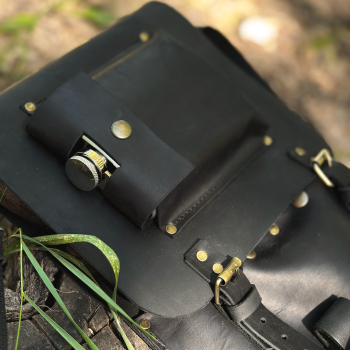 Набор шампуров ВОЖДЬ в кожаном чехле BS22